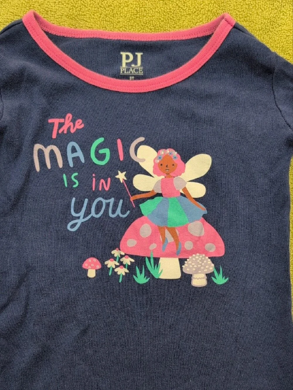 Girls Navy 'Magic Is In You' Fairy Pajama Set